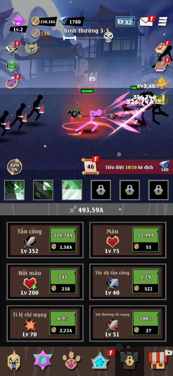 Epic Stickman: Idle RPG War Mod APK v1.0.21 (Uang Tak Terbatas) 2