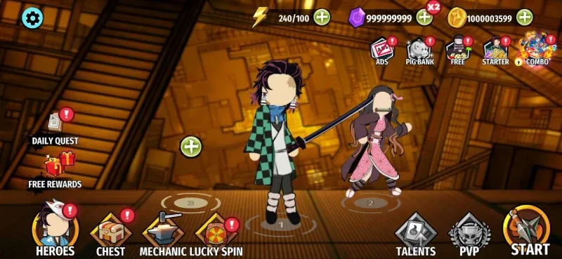 Stick Demon Shadow Fight MOD APK v2.1 (Uang Tak Terbatas, Berlian) 2