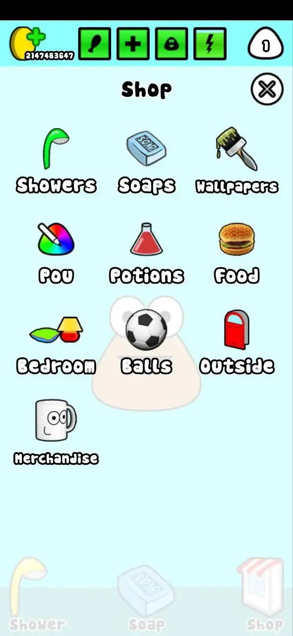 Pou MOD APK v1.4.124 (Uang dan koin tak terbatas) 2