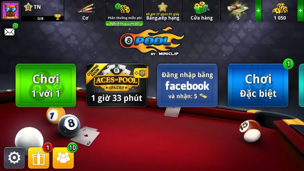 8 Ball Pool MOD APK v55.5.0 (Hack antrean panjang, Uang tak terbatas, Menu) 2