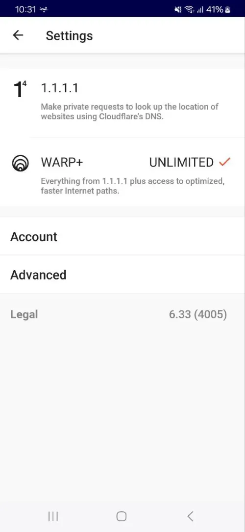 1.1.1.1 + WARP MOD APK v6.38.1 (Premium Gratis, WARP+) 2