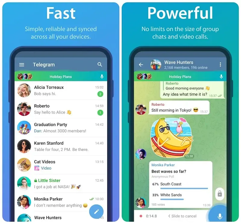 Telegram MOD APK v11.7.4 (Premium Gratis Tidak Terkunci) 1