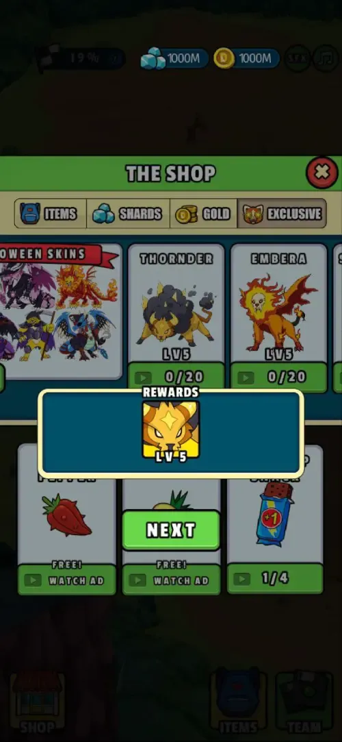 Dynamons World Mod Apk v1.11.19 (Uang dan berlian tak terbatas) 2