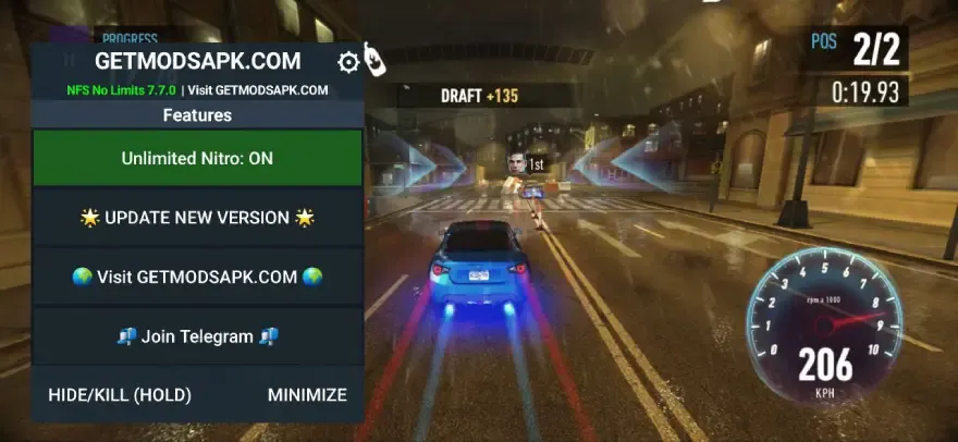Need for Speed No Limits MOD APK v8.3.1 (Nitro Tanpa Batas, Mod Menu) 2