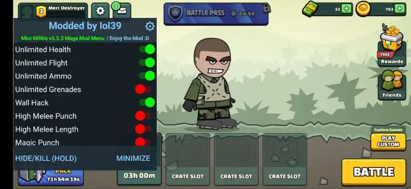 Mini Militia – War.io MOD APK v5.6.0 (Mod Menu/Keabadian/Buka Kunci) 2