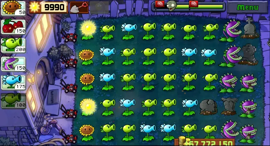 Plants vs. Zombies ™ Mod APK v3.8.0 (Uang tak terbatas, Kecepatan hack) 1