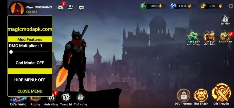 Shadow Knight: Fighting Game MOD APK v3.24.357 (Abadi, Kerusakan Meningkat) 2