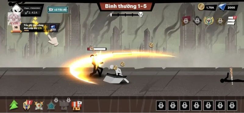 Stickman vs Monster: Idle RPG Mod APK v2.0.02 (Uang tak terbatas, Keabadian) 1