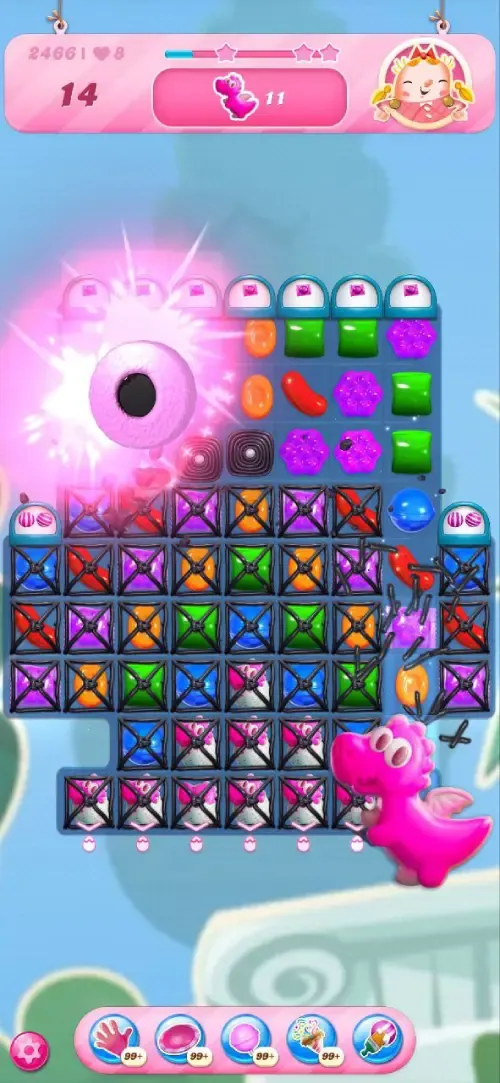 Candy Crush Saga MOD APK v1.300.0.2 (Nyawa tak terbatas, Item lengkap) 1