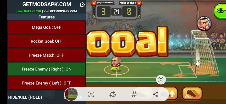 Head Ball 2 MOD APK v1.603 (Menu Mod/Bekukan lawan) 2