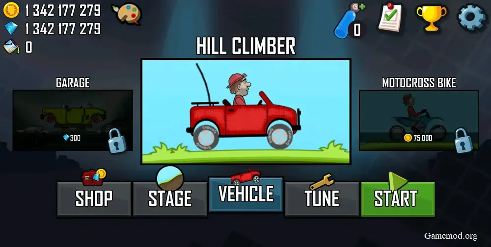 Hill Climb Racing MOD APK v1.65.0 (Dinheiro ilimitado/Desbloquear todos os veículos) 2