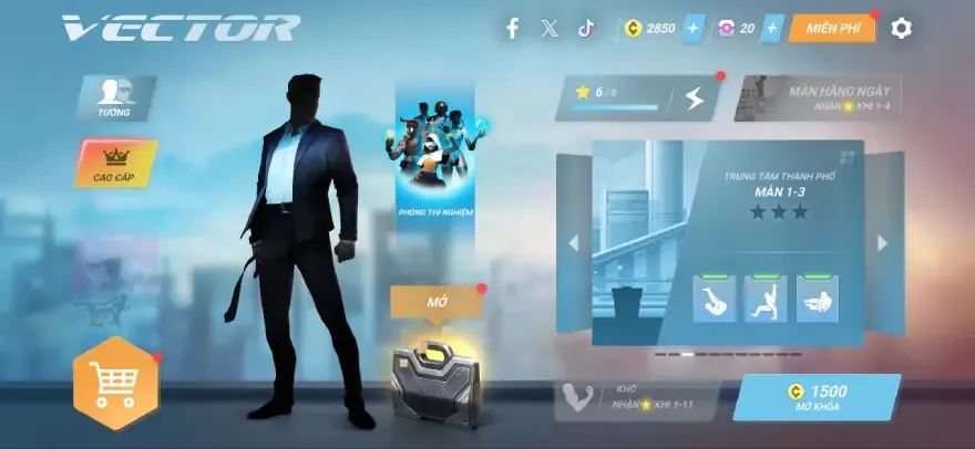 Vector Mod Apk v2.4.0 (Uang Tak Terbatas, Emas, Merah, Blokir Iklan) 2